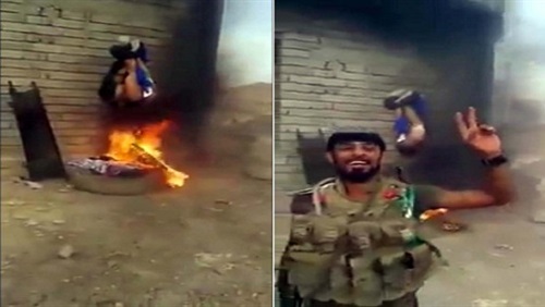 حرق شاب سني بالأنبار..