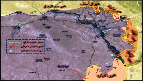 محاور القتال بالموصل..