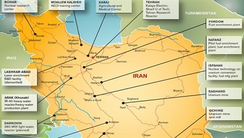 خريطة المواقع العسكرية