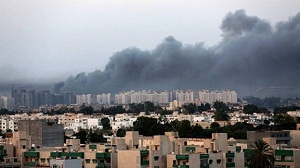 تصاعد الادخنة فى