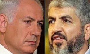 خالد مشعل ونتنياهو