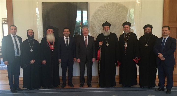 الرئيس الالمانى وبطريرك