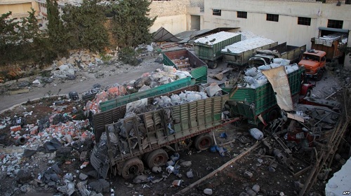 قصف القوافل الأممية