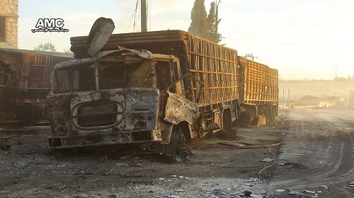 قصف القوافل الأممية