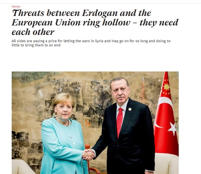 تهديد أردوغان