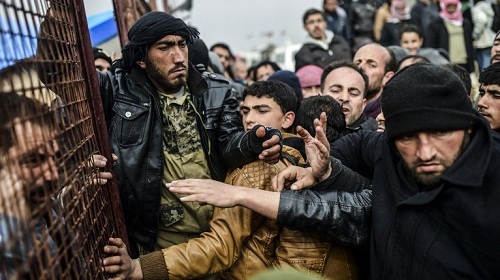 النازحون من حلب السورية