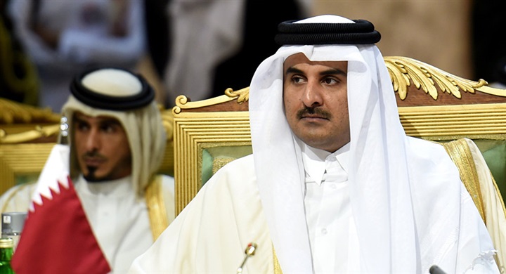وزير خارجية قطر يصل