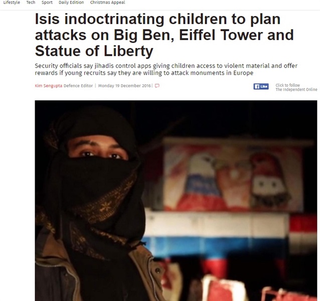 داعش وأفكار متطرفة