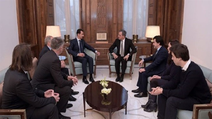 لقاء الأسد مع برلمانيين