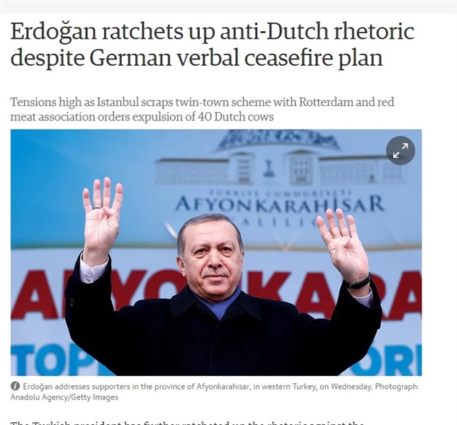 اردوغان وهولندة