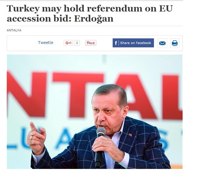 تهديد اردوغان
