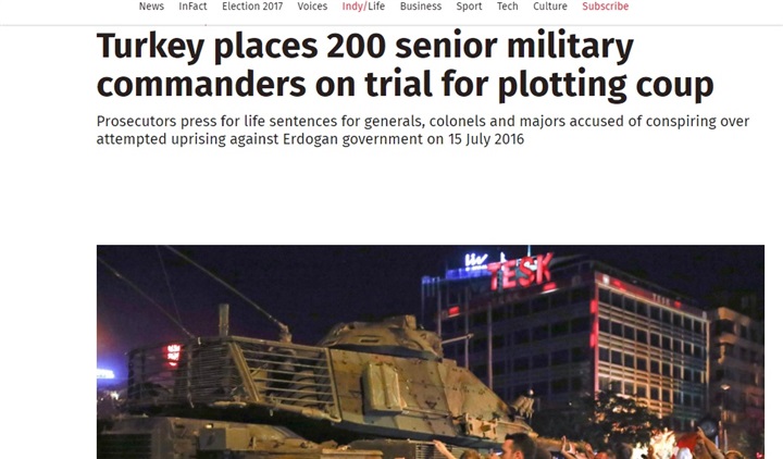 المحاكمات فى تركيا