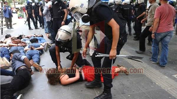 الشرطة التركية تقمع