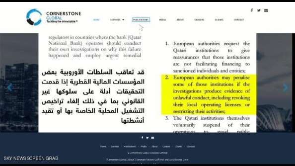 مصارف قطر الأوروبية