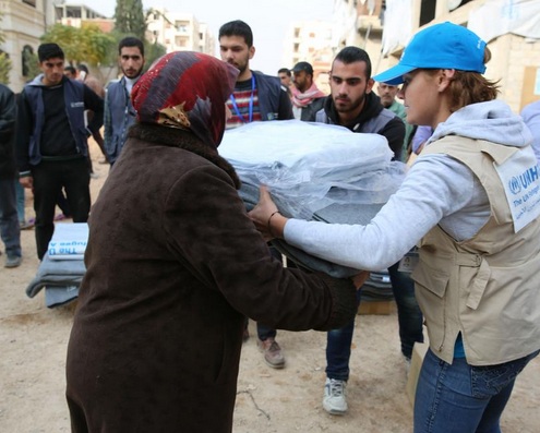 اللاجئون السوريون