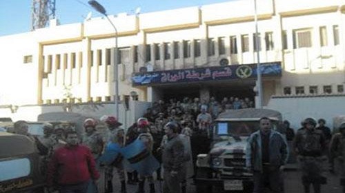 حرق قسم شرطة الوراق