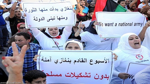 الأزمة الليبية بين