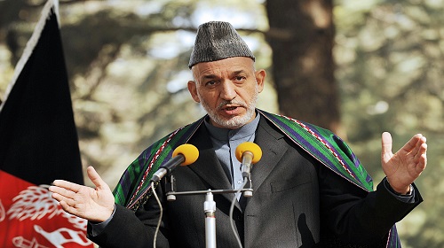الرئيس الأفغاني حامد