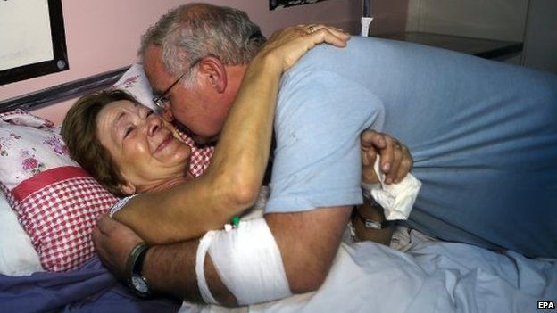 إحدى المصابين