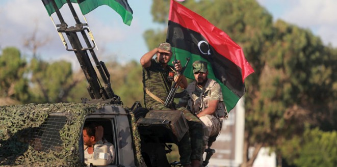 الجيش الليبي يدمر