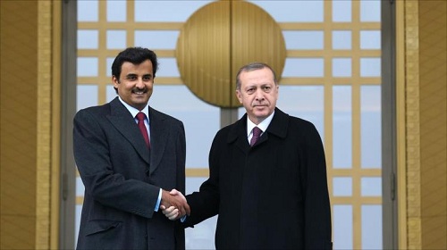 علاقته مع تركيا وقطر: