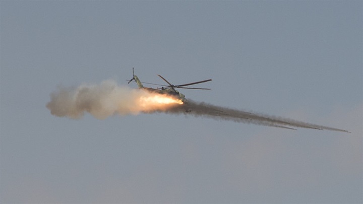 مقاتلة تم استهدافها