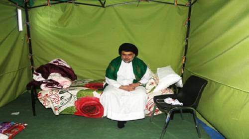 الصدر يؤيد الاعتصام