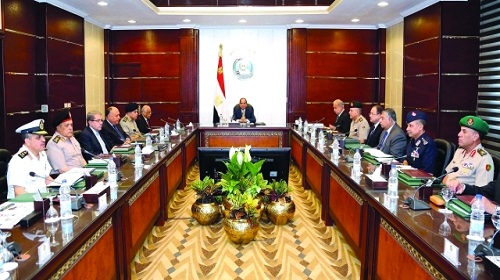 السيسي مترئساً اجتماع