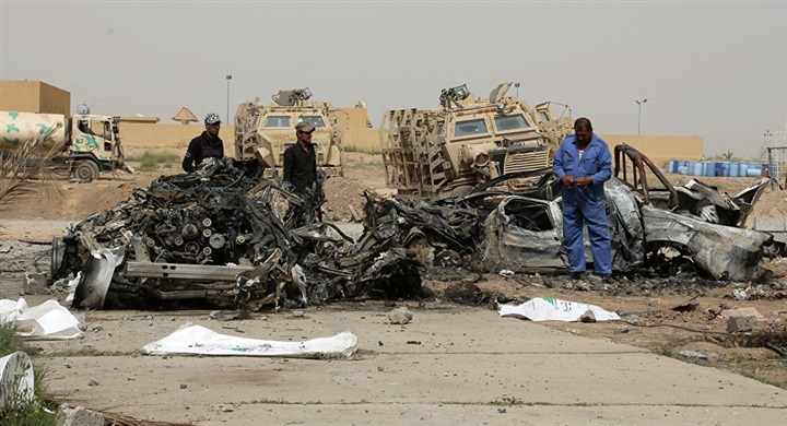 انفجار في وسط الرمادي