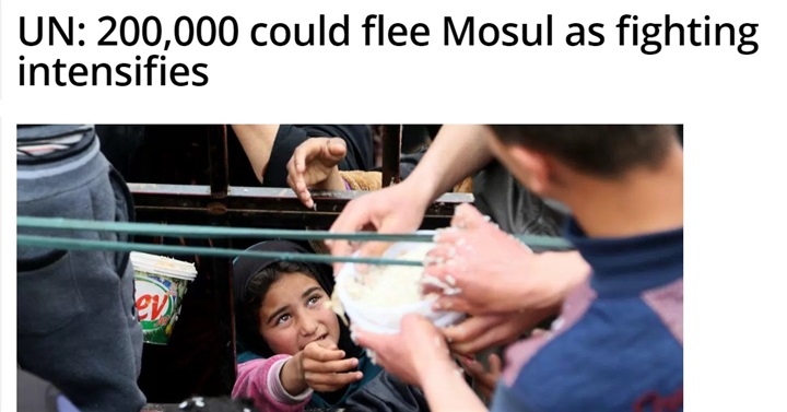 فرار المدنيين بالموصل