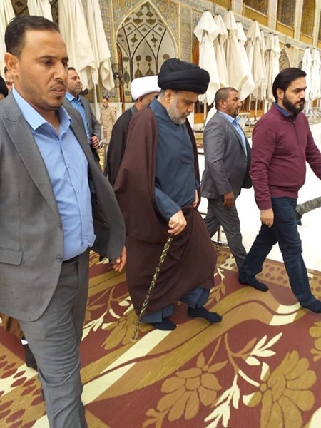 أول ظهور لمقتدى الصدر