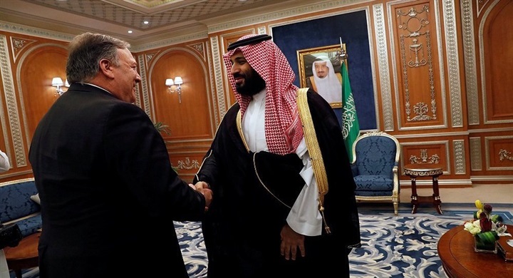 بومبيو يبحث مع الملك