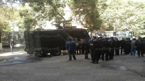 احتراق مدرعة أمن
